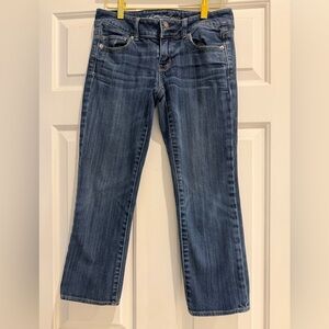American Eagle Outfitters Dark Blue ankle cropped jeans
